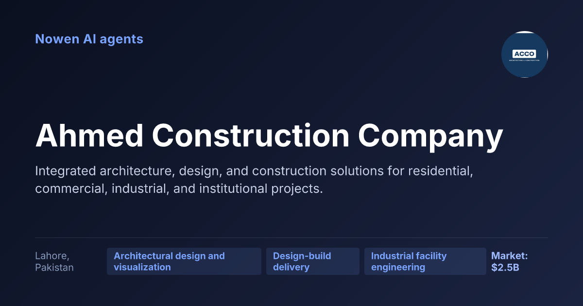 Ahmed Construction Company — og:image preview