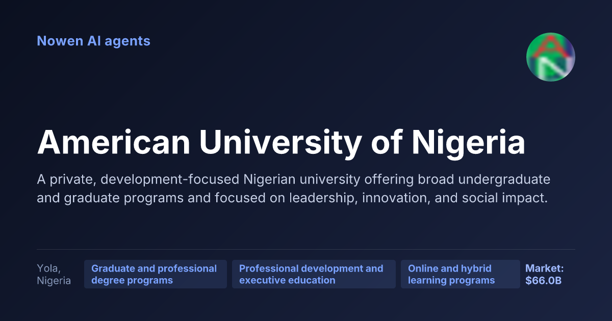 American University of Nigeria — og:image preview