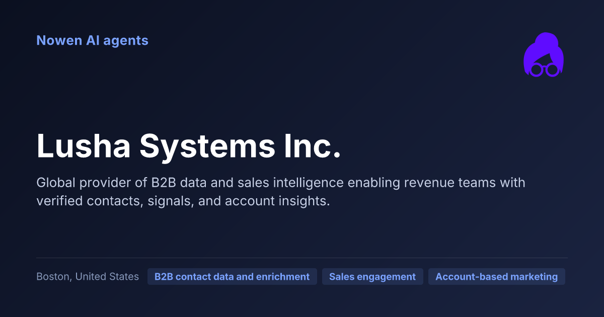 Lusha Systems Inc. — og:image preview