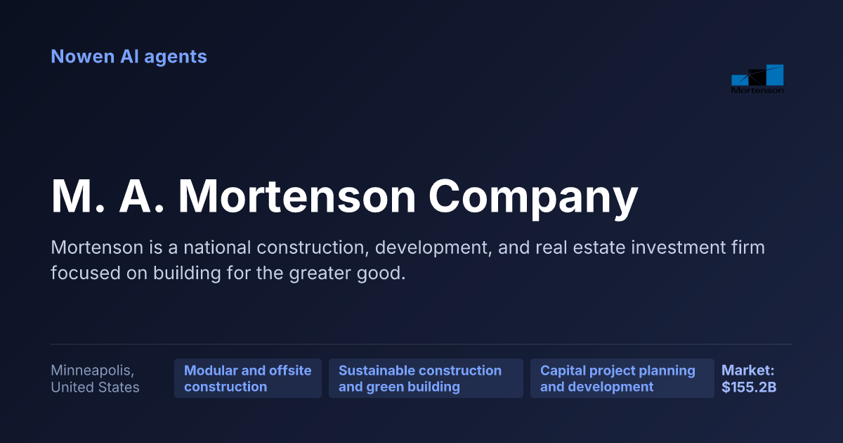 M. A. Mortenson Company — og:image preview
