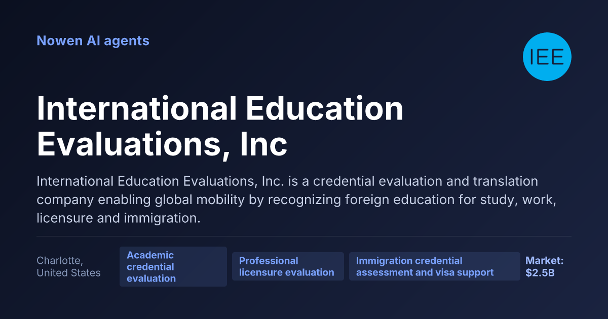 International Education Evaluations, Inc — og:image preview