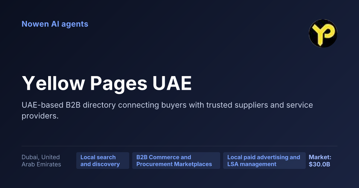 Yellow Pages UAE — og:image preview